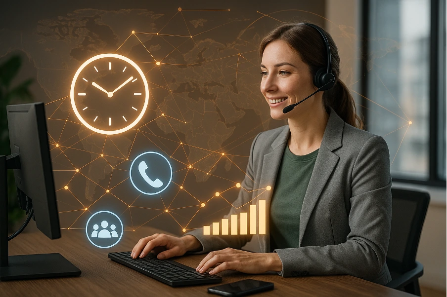 Answering Services Saving Time